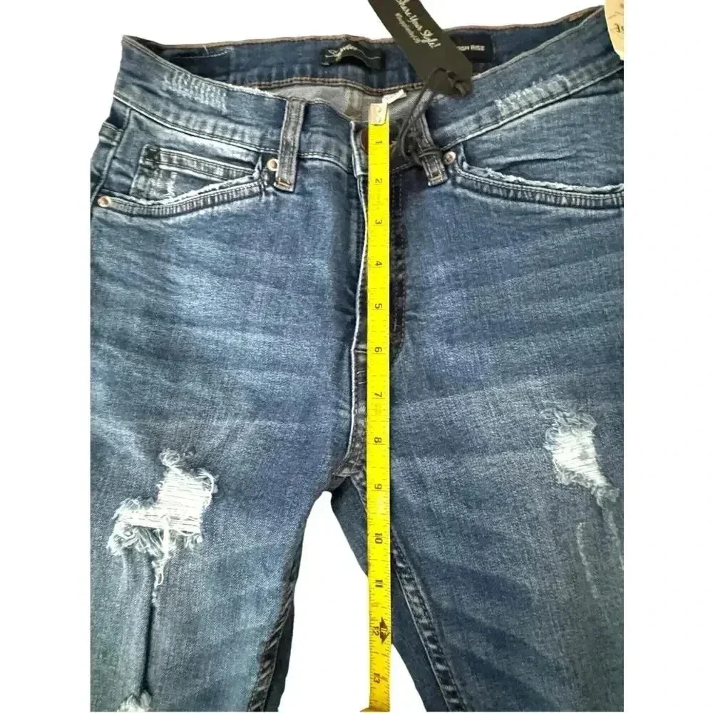 Supplies x Union Bay Maren High‎ Rise Distressed Slim Straight Jeans sz 2P